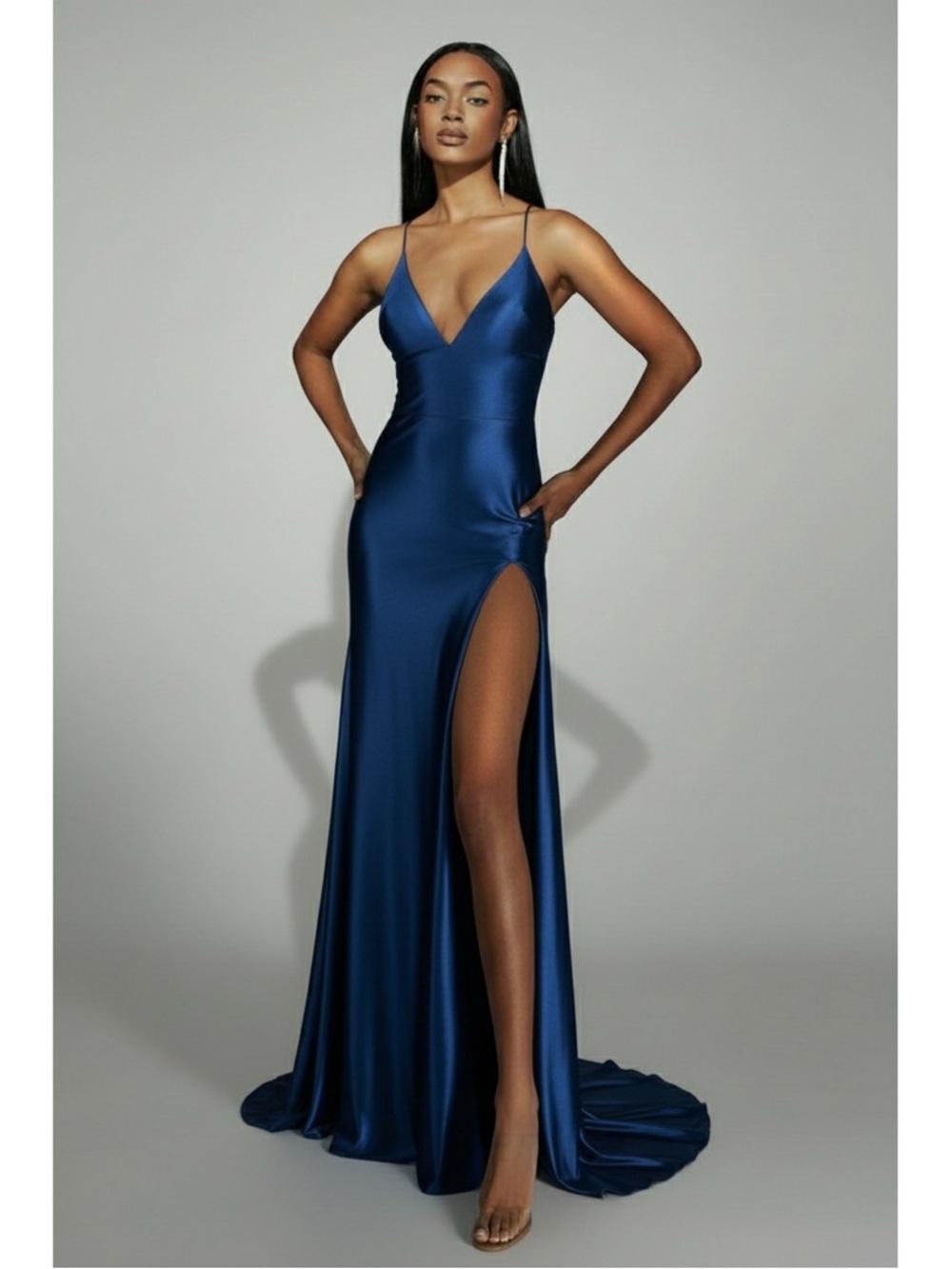 Alyce Paris midnight blue dress, size 10, NEW WITH TAGS!